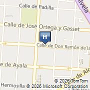 Madrid Apartment Goya Map